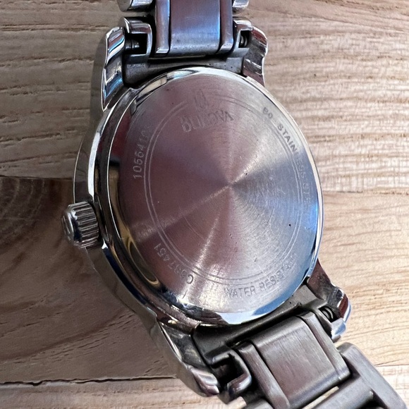 Bulova Ladies Watch Marine Star Genuine Diamonds White Pearl Dial 96R105 - Picture 11 of 14